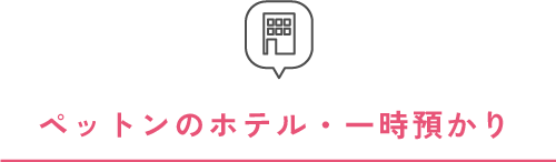 ペットンのホテル・一時預かり